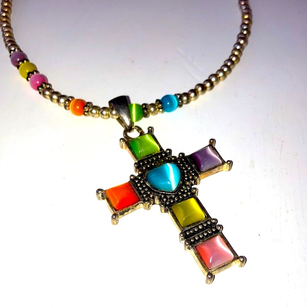 Vintage Rainbow Cross